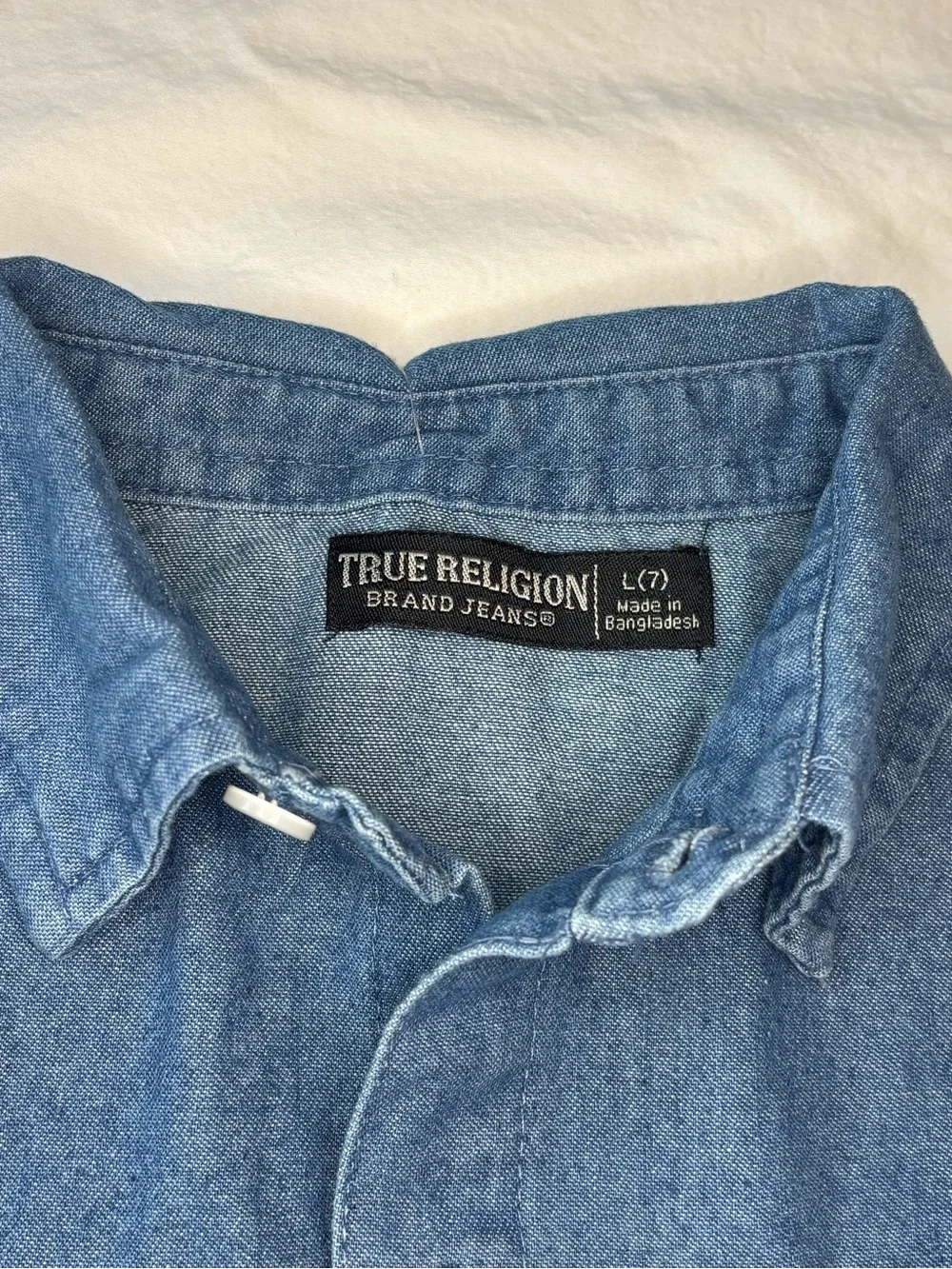 True Religion Kids Blue Denim Button-Front Shirt